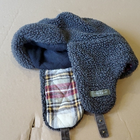 Life is Good Cozy Gray  Sherpa Winter Hat - Picture 5 of 7